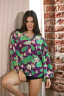 Aubi Balloon Sleeves Top