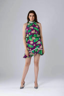 Hani High Collar Dress