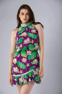 Hani High Collar Dress