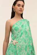 Palm One Shoulder Kaftan